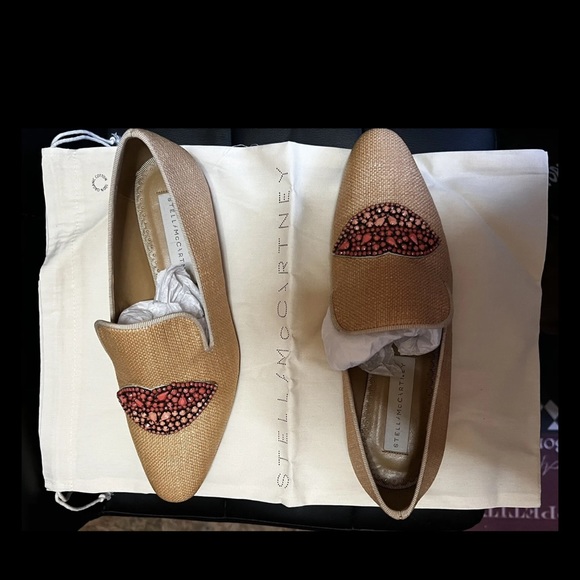 Brand New! Leather Stella McCartney Espadrilles With Stones Size 7 - Picture 4 of 6
